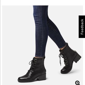 Black Sorel Combat Boots